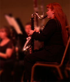 Christina Playing Bass Clarinet